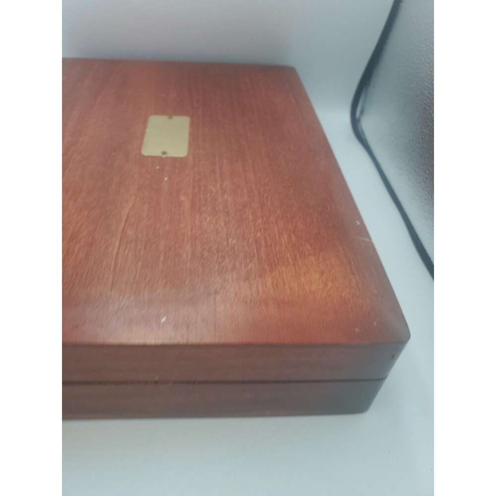 VTG Naken's Silverware Chest Tarnish Proof Pacific Red Cloth Case Box - Picture 15 of 16